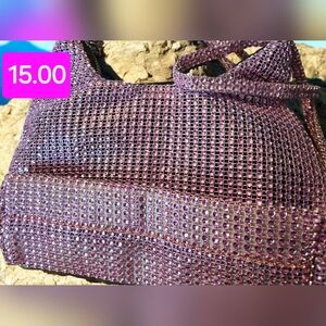 Rhinestone sling bag